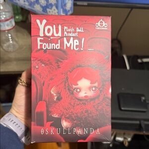 Skullpanda Plush Doll Pendant - Darkness